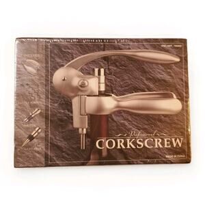 NEW Professional Corkscrew Kit Heavy Duty Wine Opener,Foil Cutter,Pourer,Stopper